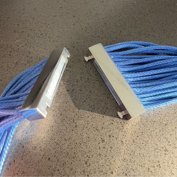 THE SOUTH APPAREL Vibrant Multi-Strand Blue Necklace with Silver Clasp - Picture 4 of 4